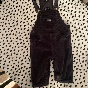 Patagonia Black Corduroy Kids Overalls